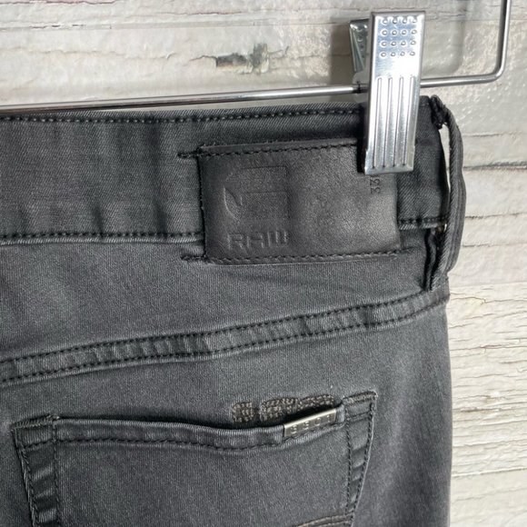 G-Star Raw sz 30 3301 Contour High Skinny Black Jeans size 26 - Picture 7 of 11